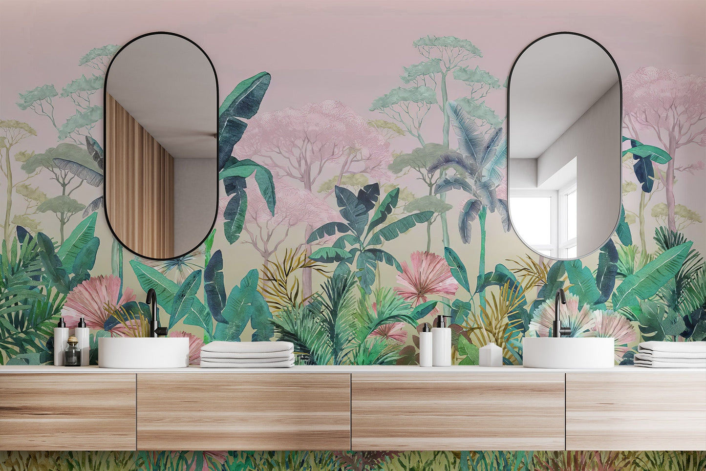 Lush Tropical Jungle Wall Mural - Wallanza