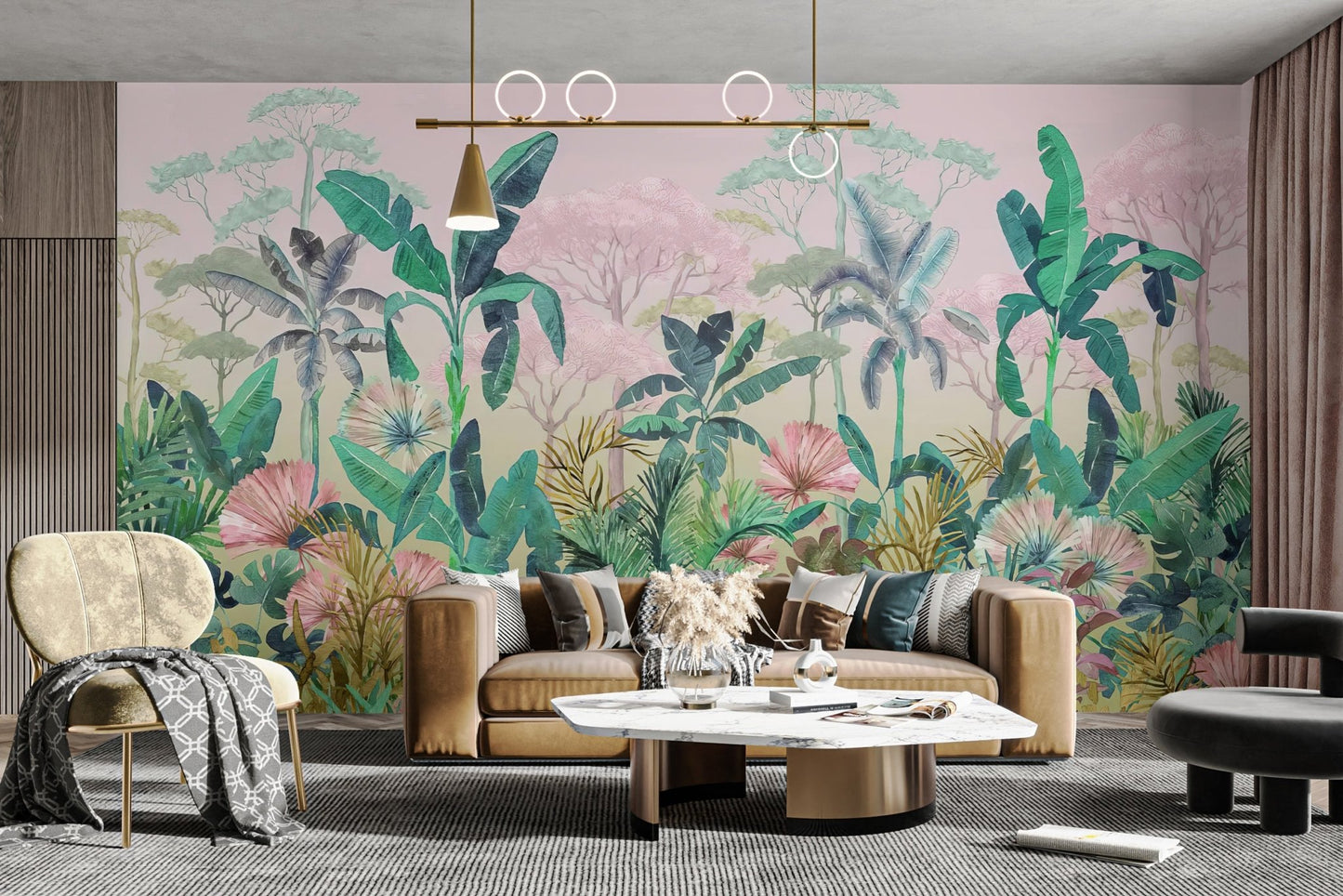 Lush Tropical Jungle Wall Mural - Wallanza