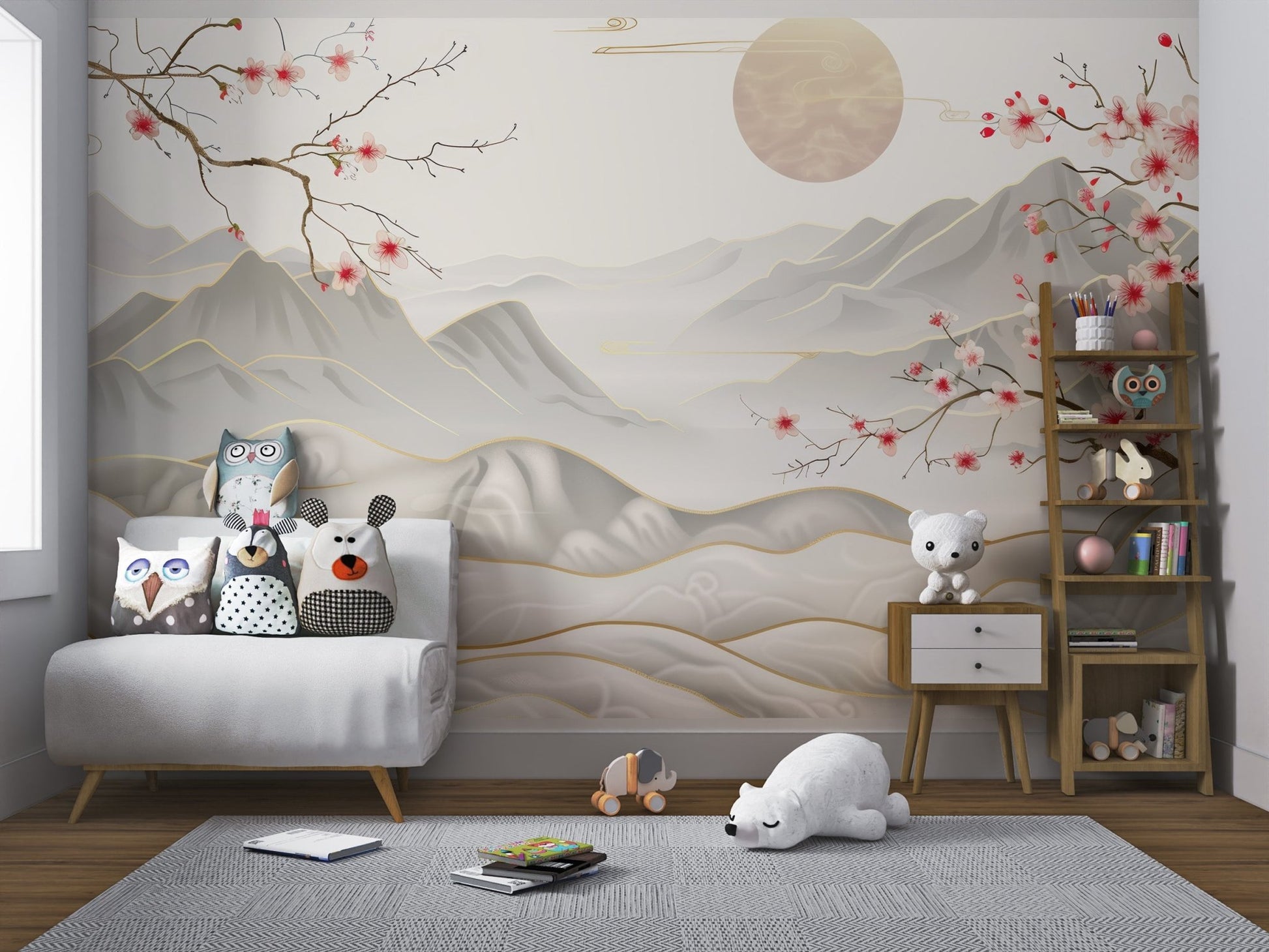 Luxury Oriental Cherry Blossom Wallpaper - Wallanza