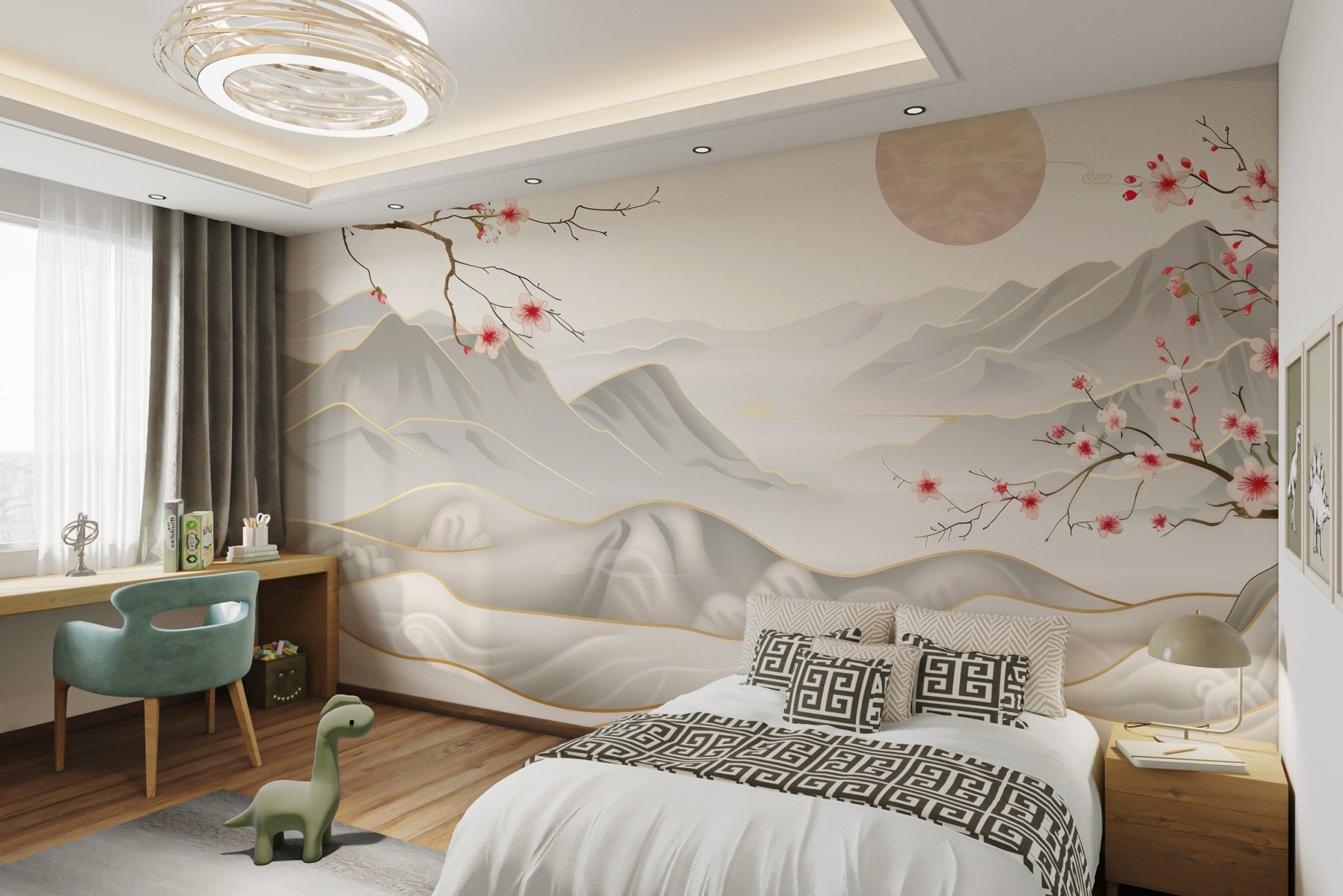 Luxury Oriental Cherry Blossom Wallpaper - Wallanza