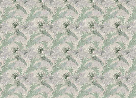 Green Banana Leaves Seamless Pattern Wallpaper