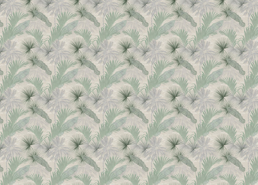 Green Banana Leaves Seamless Pattern Wallpaper