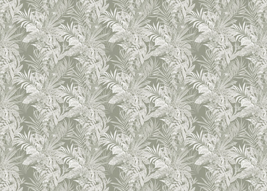 Tropical Leaf Pattern Self Adhesive Wallpaper For Walls