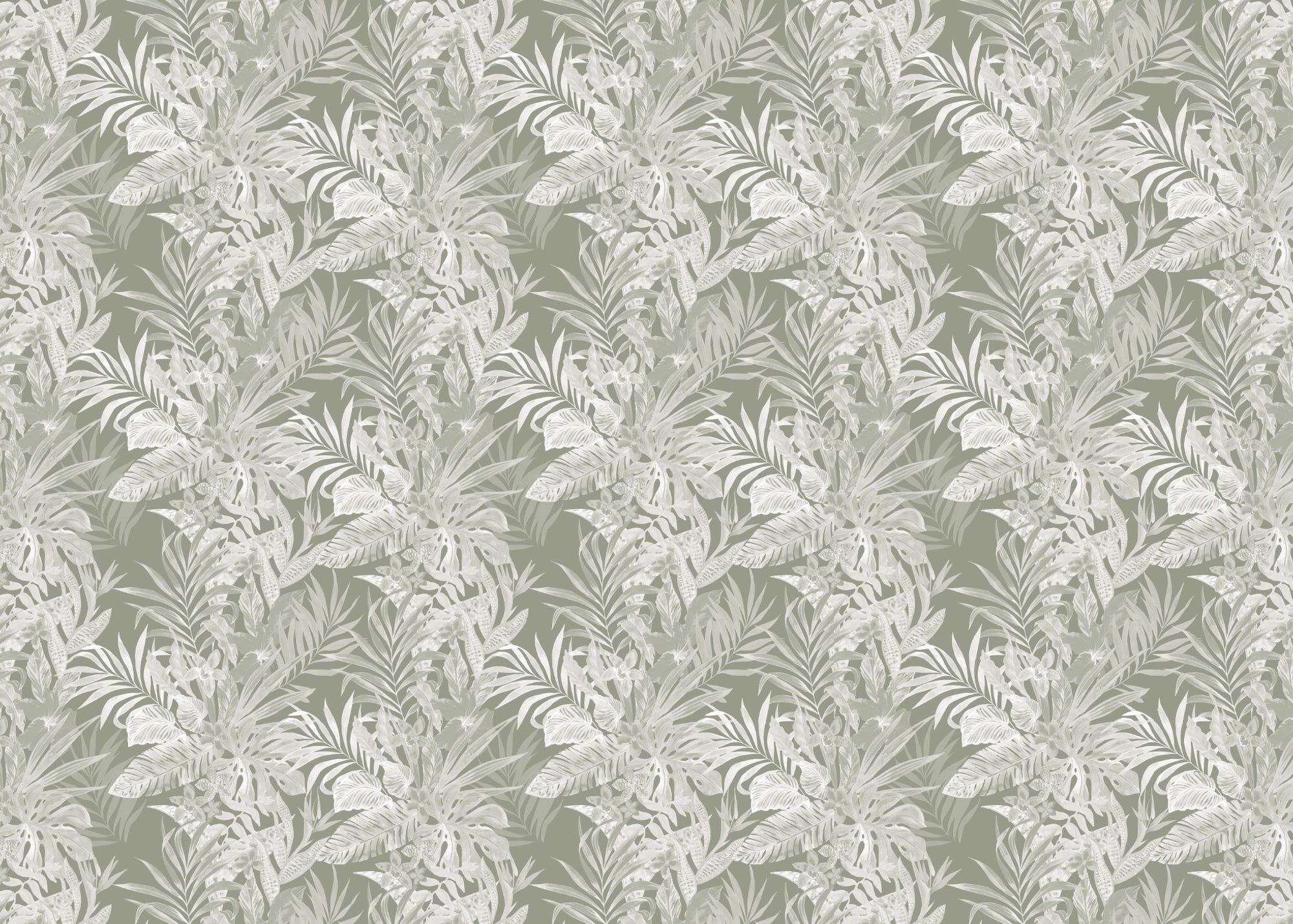 Tropical Leaf Pattern Self Adhesive Wallpaper For Walls