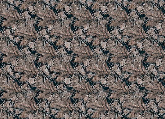Boutique Jungle Glam Tropical Leaves Pattern Wallpaper
