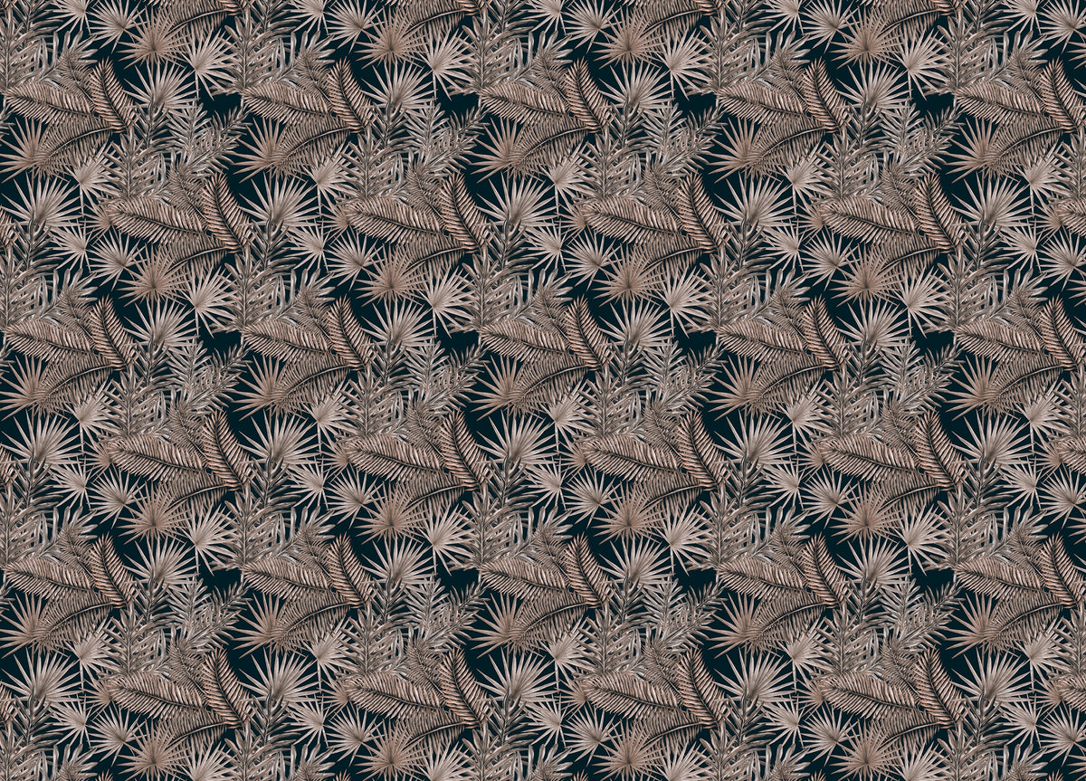 Boutique Jungle Glam Tropical Leaves Pattern Wallpaper in your room