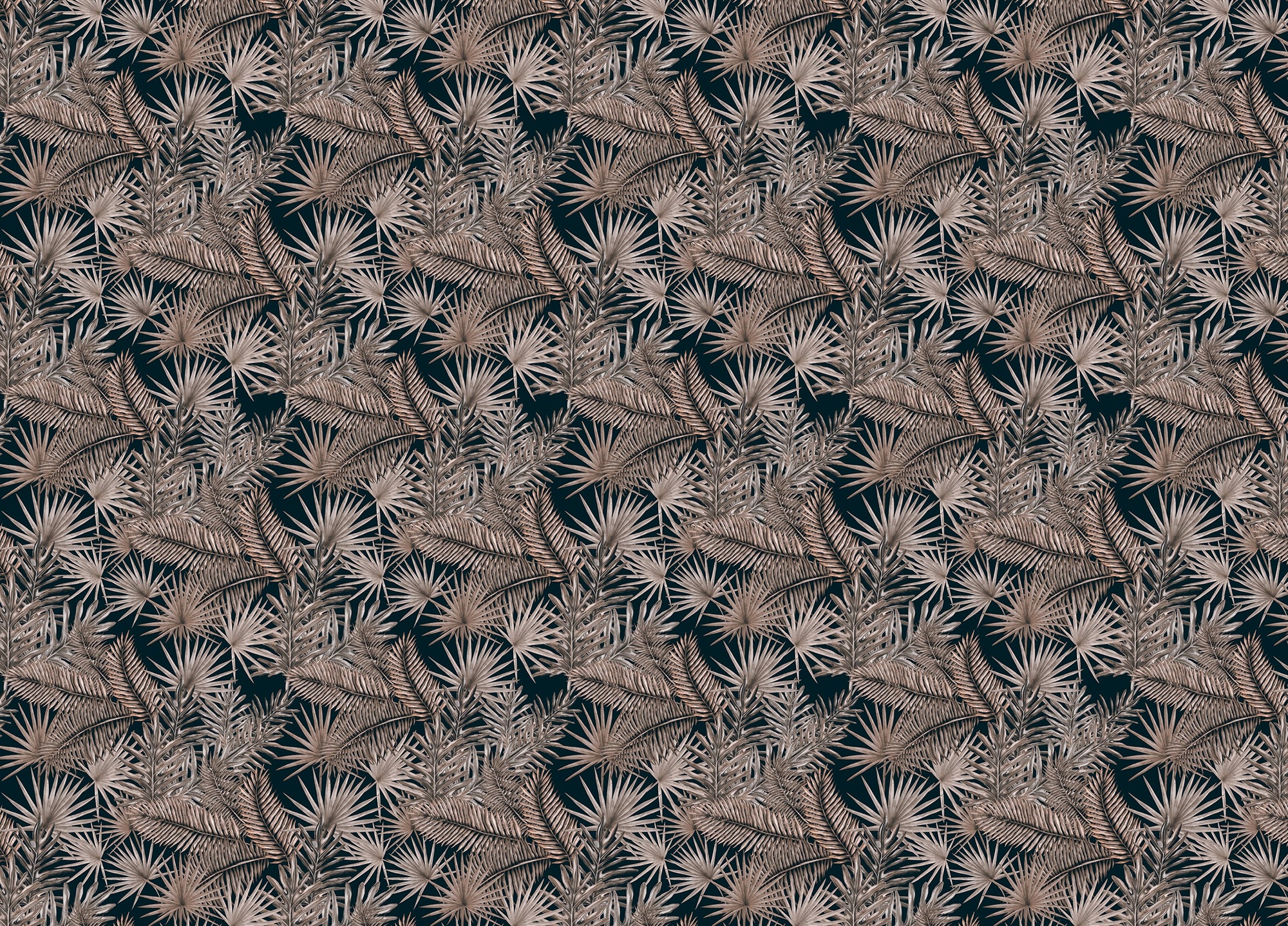 Boutique Jungle Glam Tropical Leaves Pattern Wallpaper