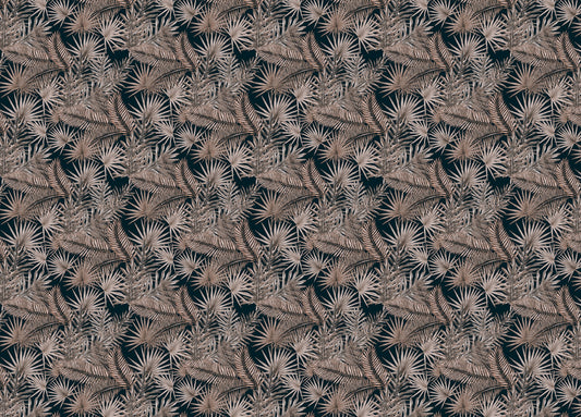 Boutique Jungle Glam Tropical Leaves Pattern Wallpaper