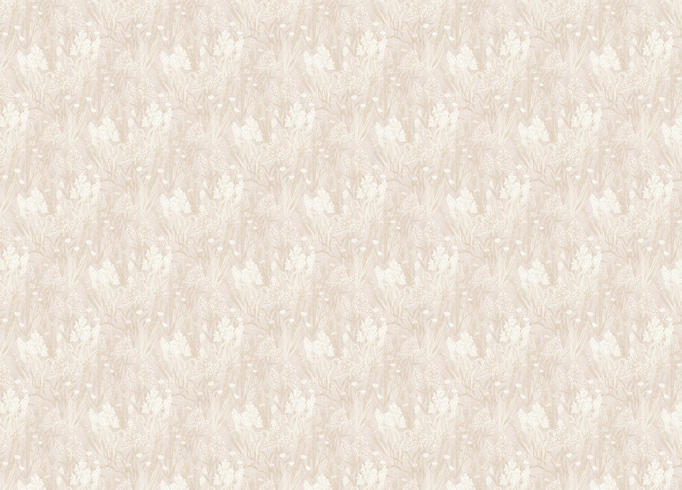 Pink Color Nostalgic Botanical Leaf Pattern Wallpaper