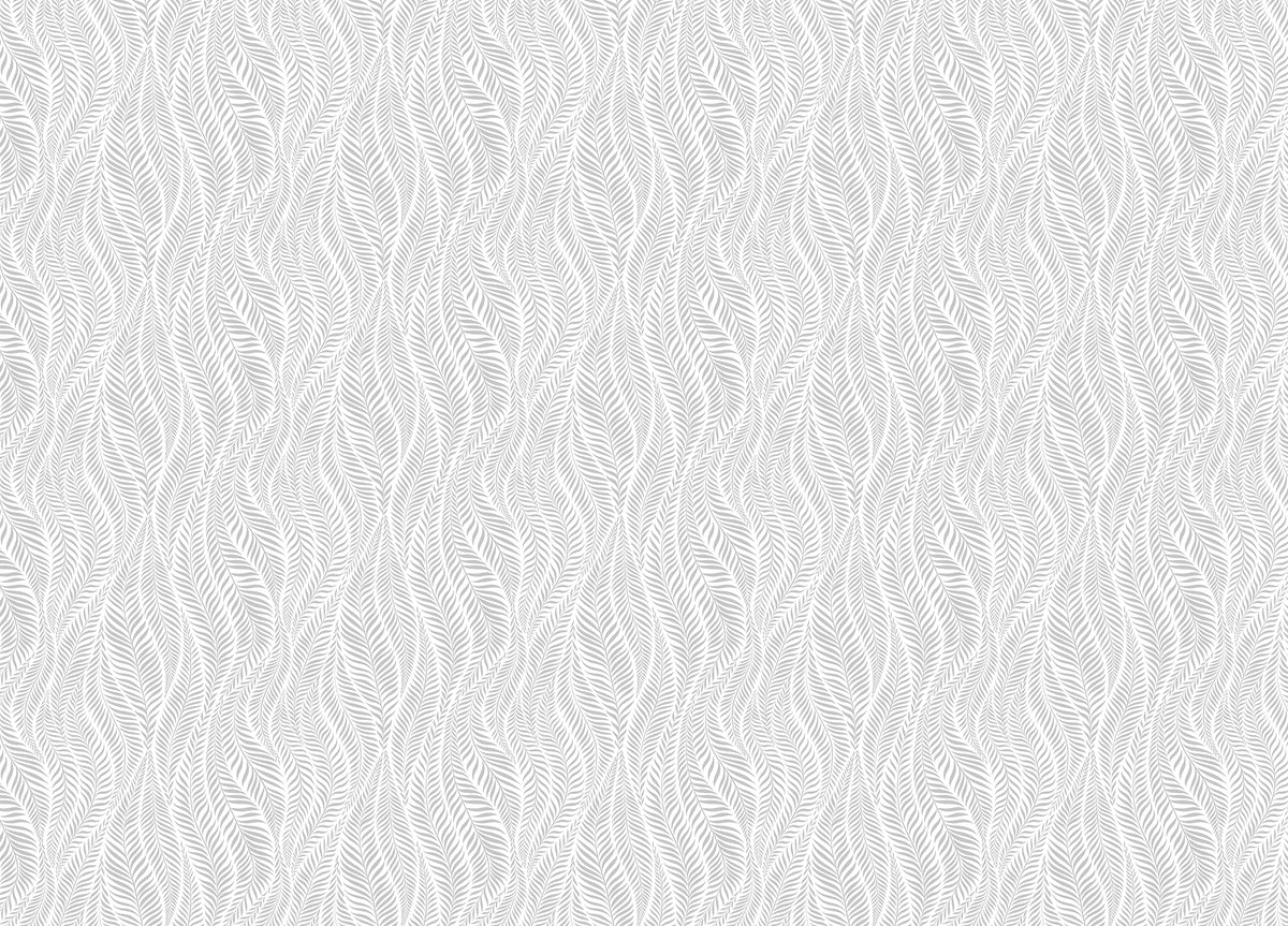 Grey Color Palm Leaves Modern Stylish Wallpaper in your room