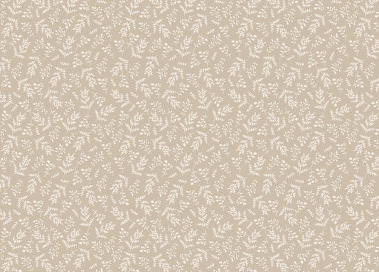 Pastel Color Neutral Foliage Seamless Pattern Wallpaper