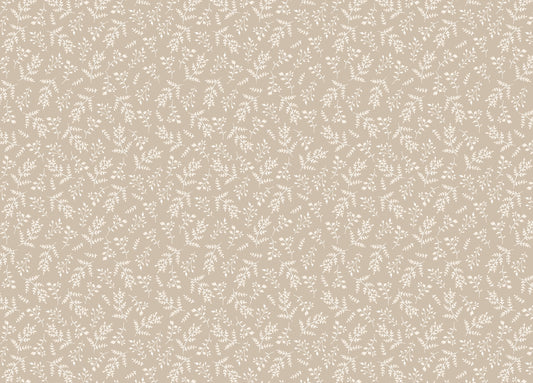 Pastel Color Neutral Foliage Seamless Pattern Wallpaper