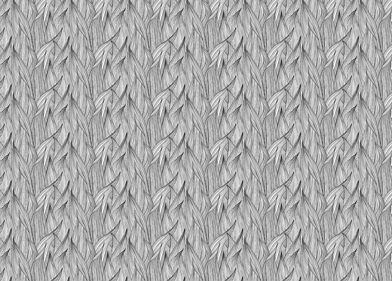 Black and White Abstract Line Wallpaper For Walls