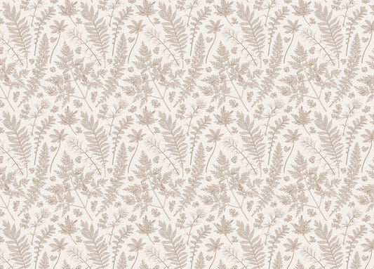 Vertical Seamless Pattern Herbs Pastel Color Leaves Wallpaper