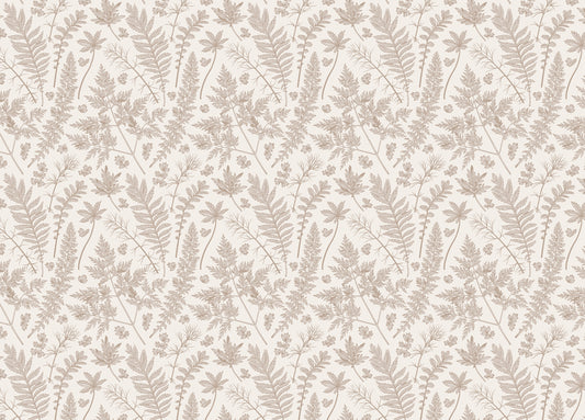 Vertical Seamless Pattern Herbs Pastel Color Leaves Wallpaper