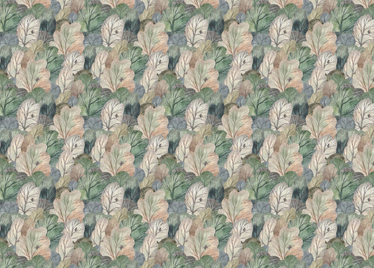 Watercolor Forest Cute Seamless Pattern Leaf Wallpaper