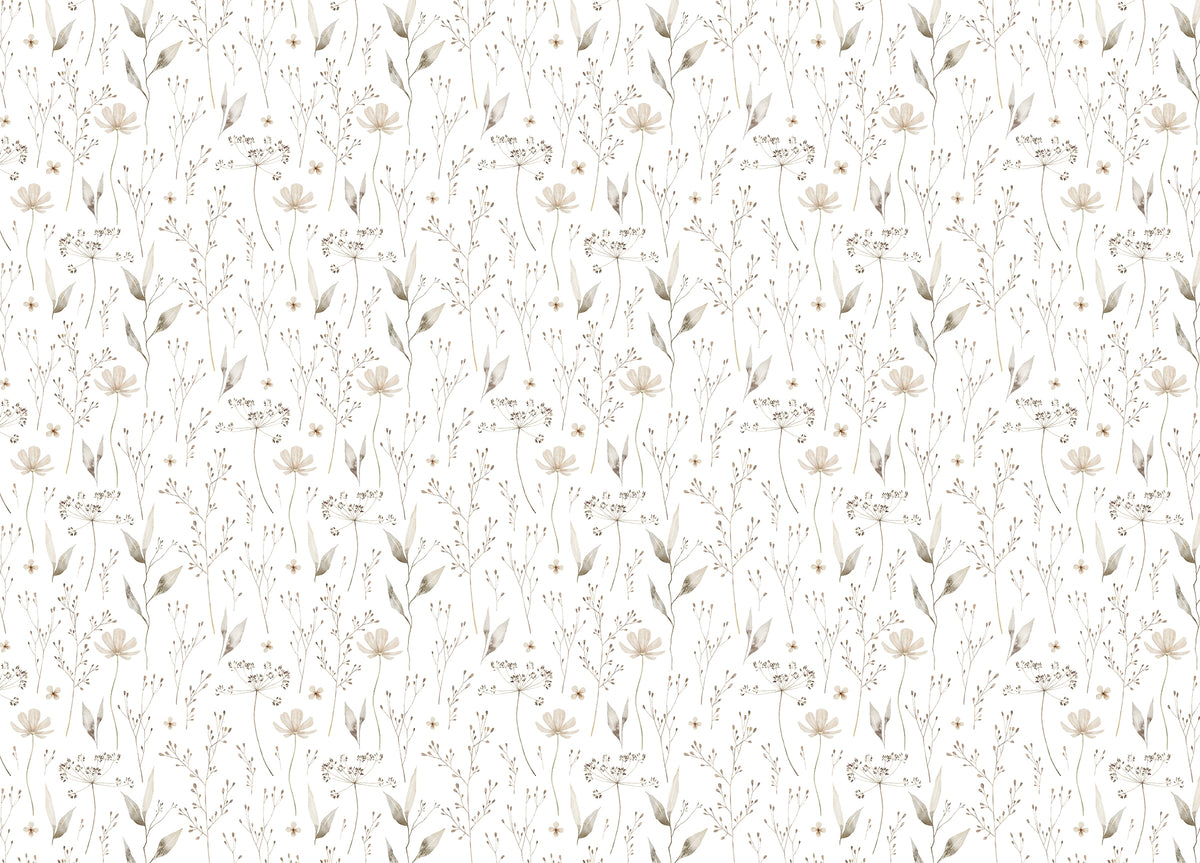 Watercolor Seamless Pattern Ethereal Leaf Wallpaper in your room