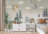 Magical Dragon Grove Wall Mural - Wallanza