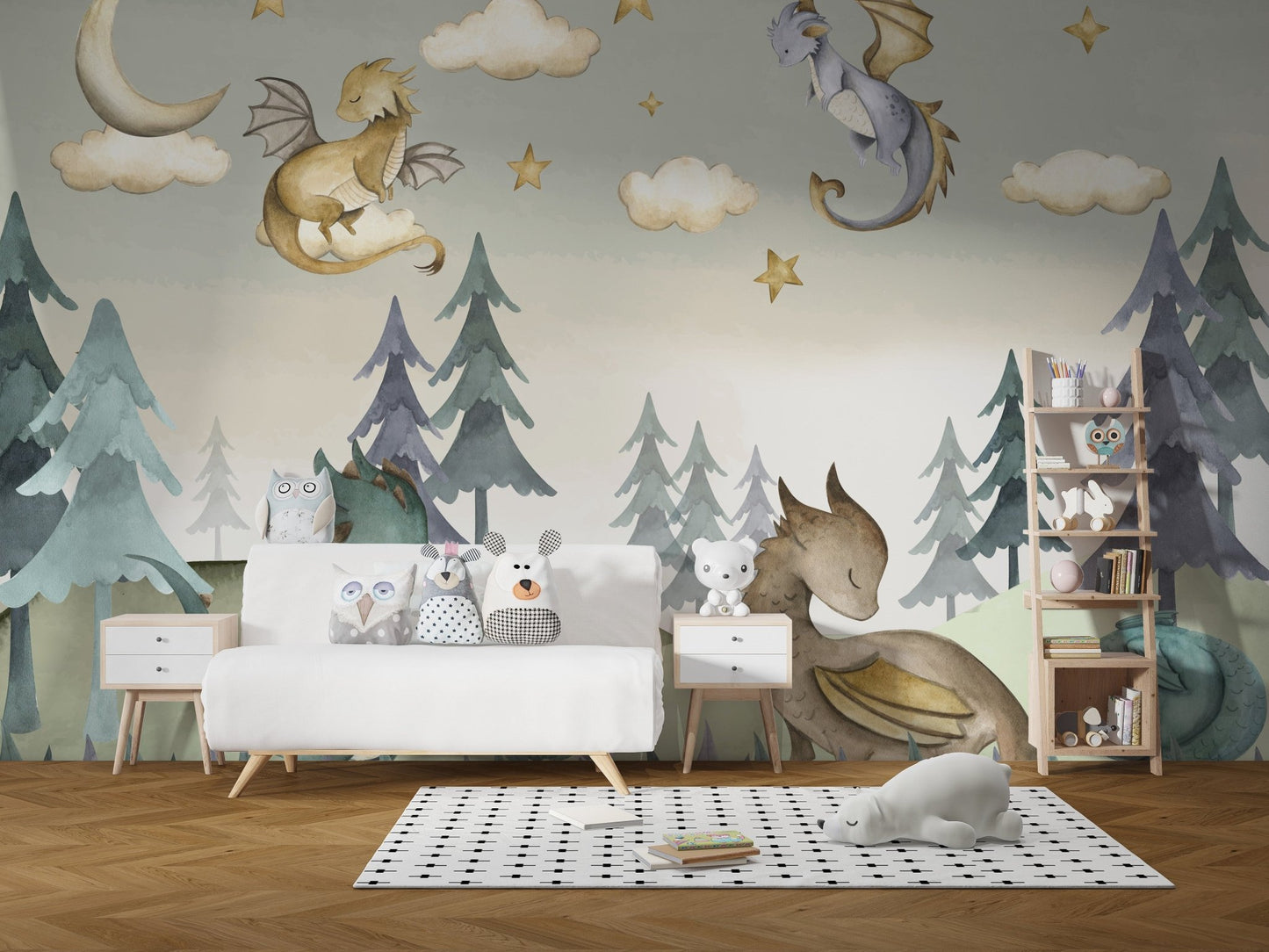 Magical Dragon Grove Wall Mural - Wallanza