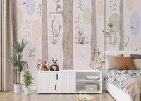 Magical Fairy Forest Kids Wall mural for Enchanted kids bedroom.