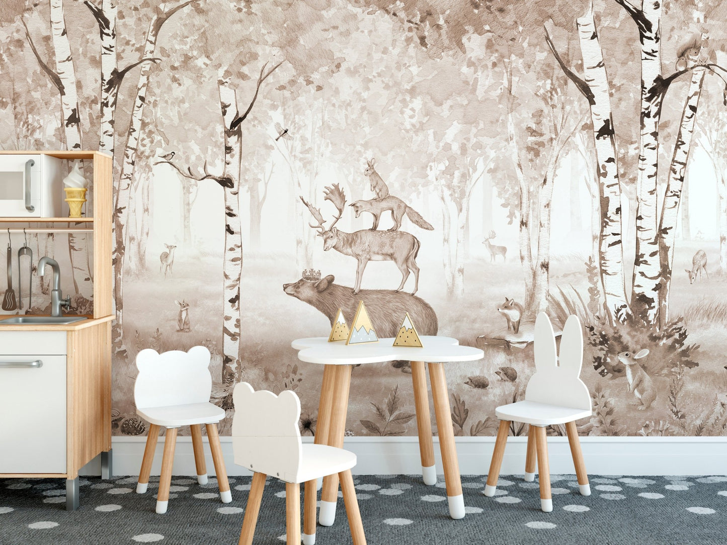 Majestic Bear Deer Wall Mural - Wallanza