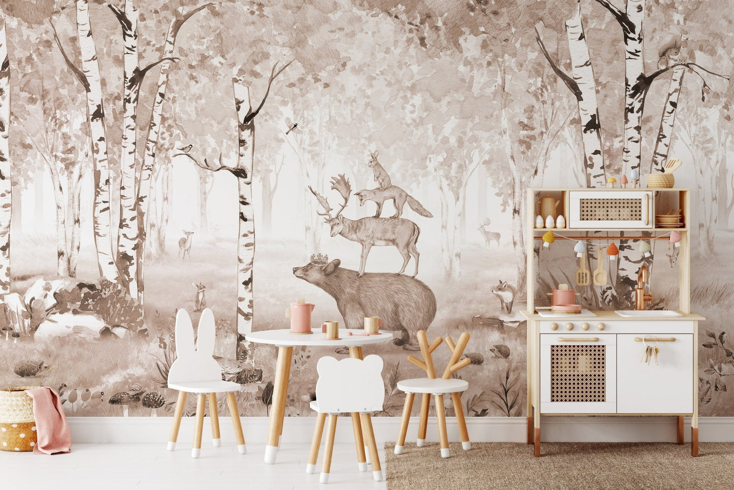 Majestic Bear Deer Wall Mural - Wallanza