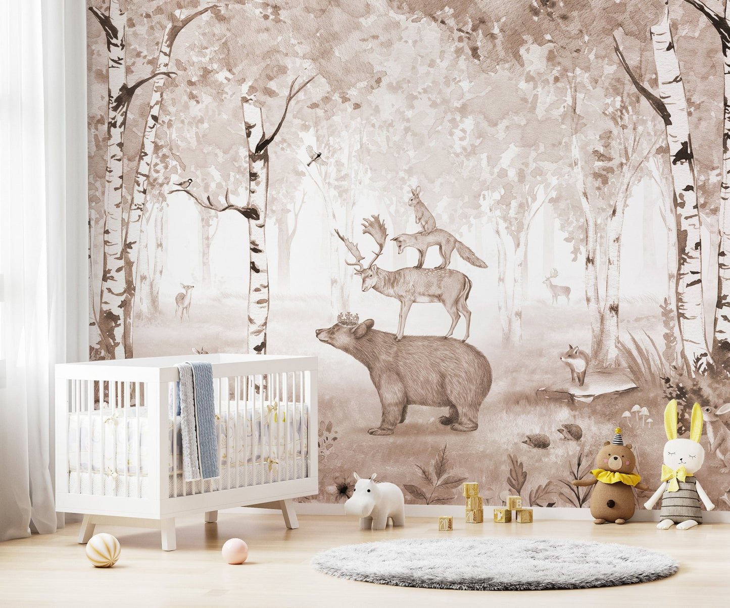 Majestic Bear Deer Wall Mural - Wallanza