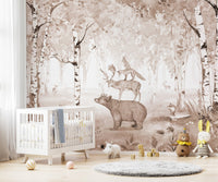 Majestic Bear Deer Wall Mural - Wallanza