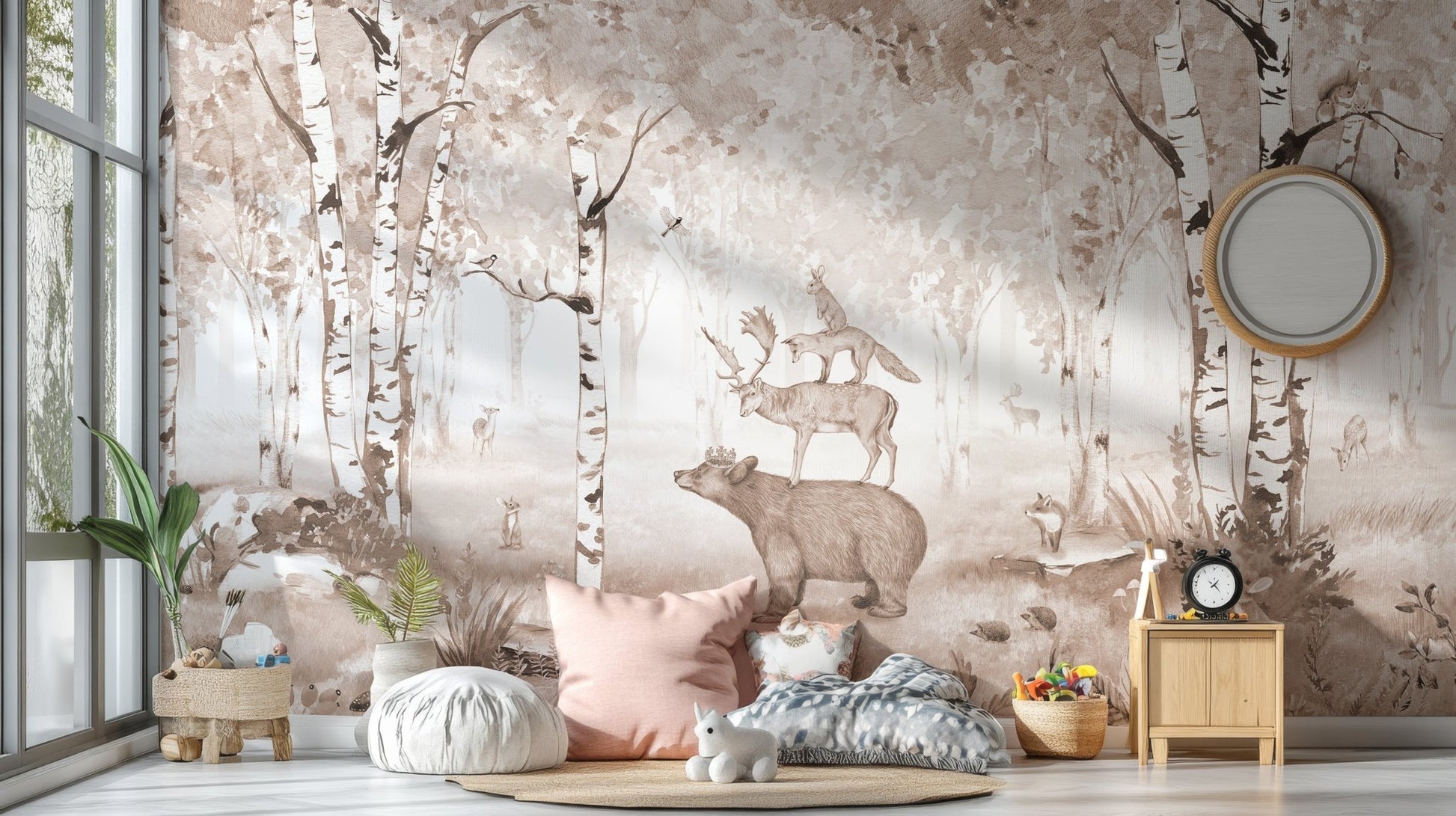 Majestic Bear Deer Wall Mural - Wallanza