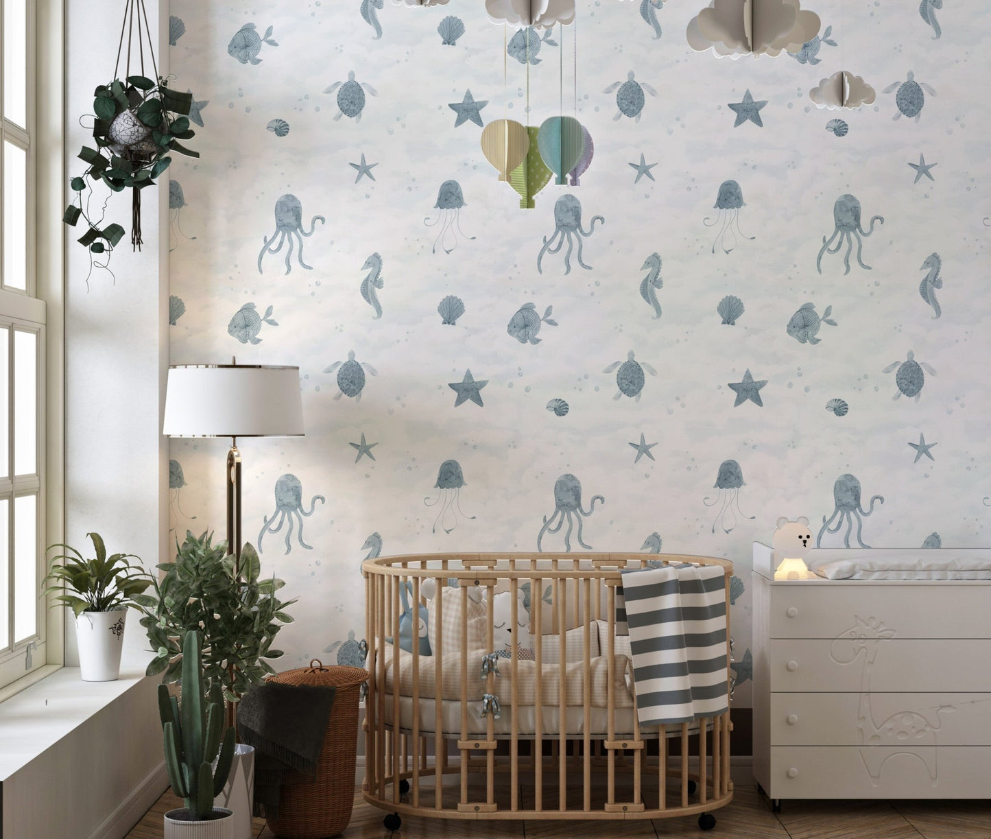 Marine Life Wallpaper Mural - Wallanza
