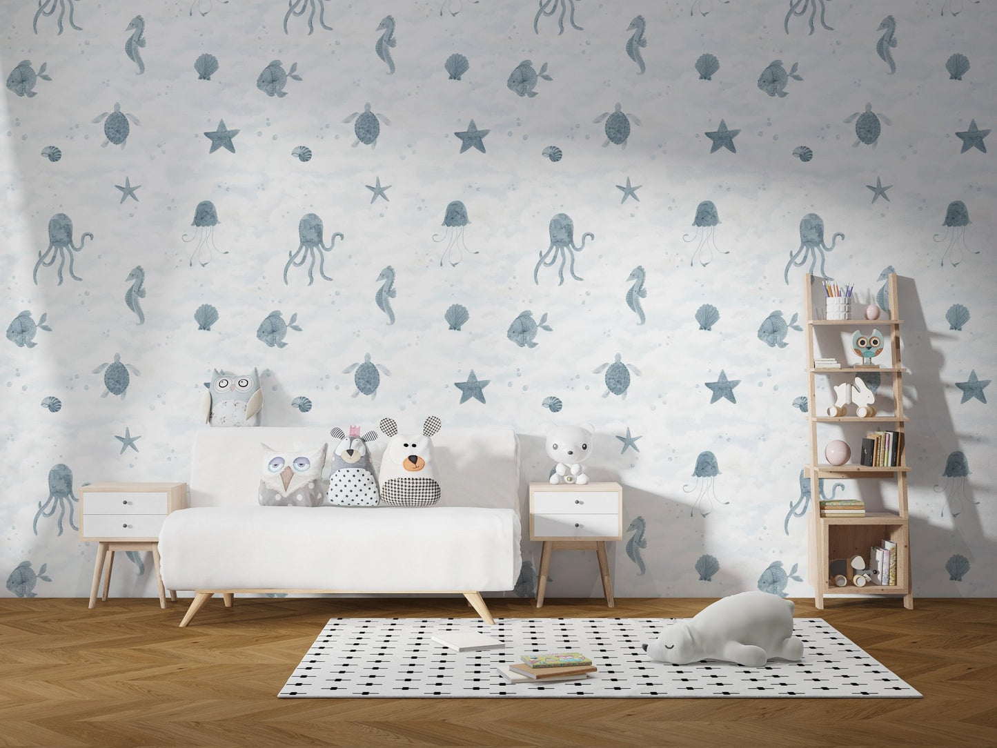 Marine Life Wallpaper Mural - Wallanza