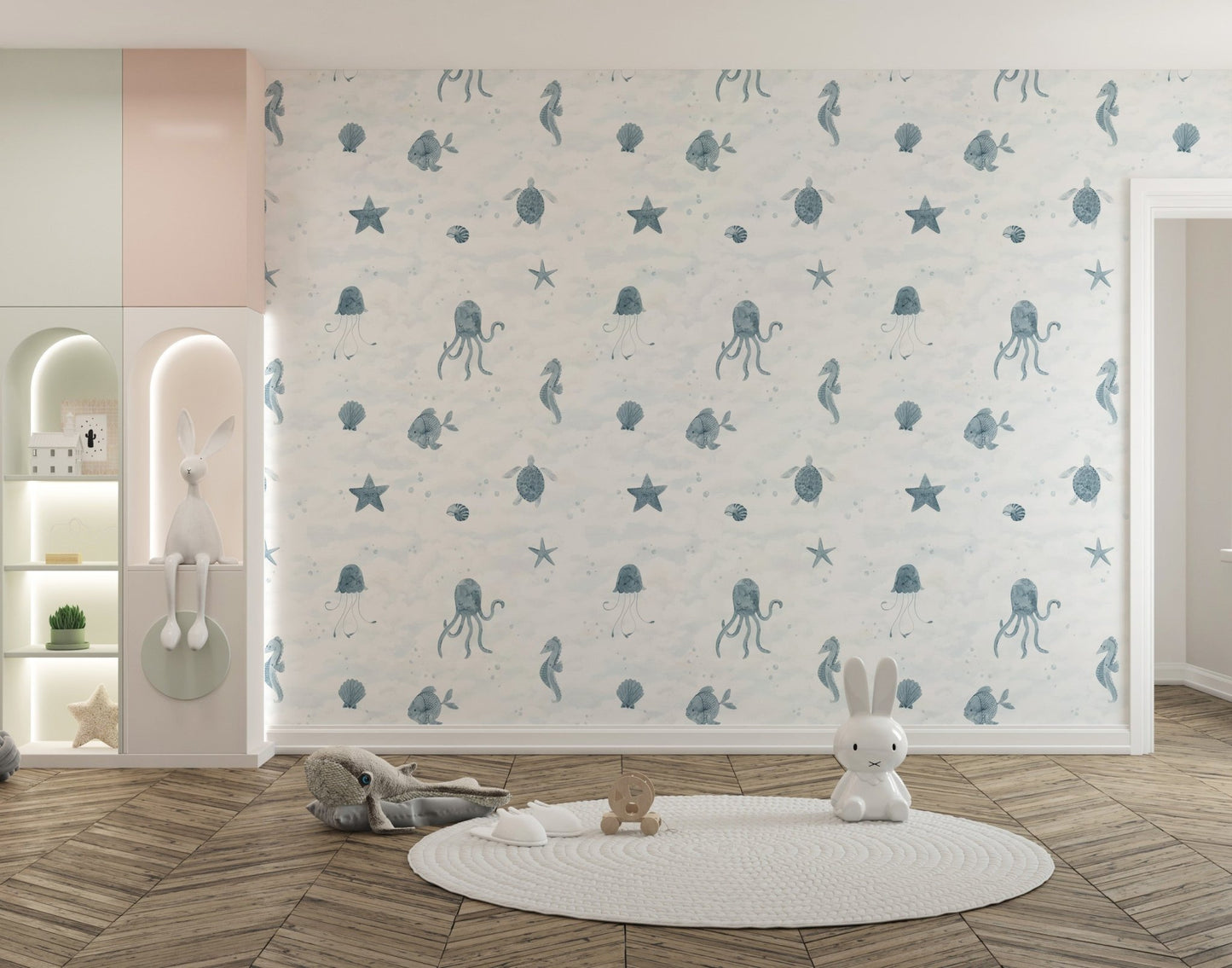 Marine Life Wallpaper Mural - Wallanza