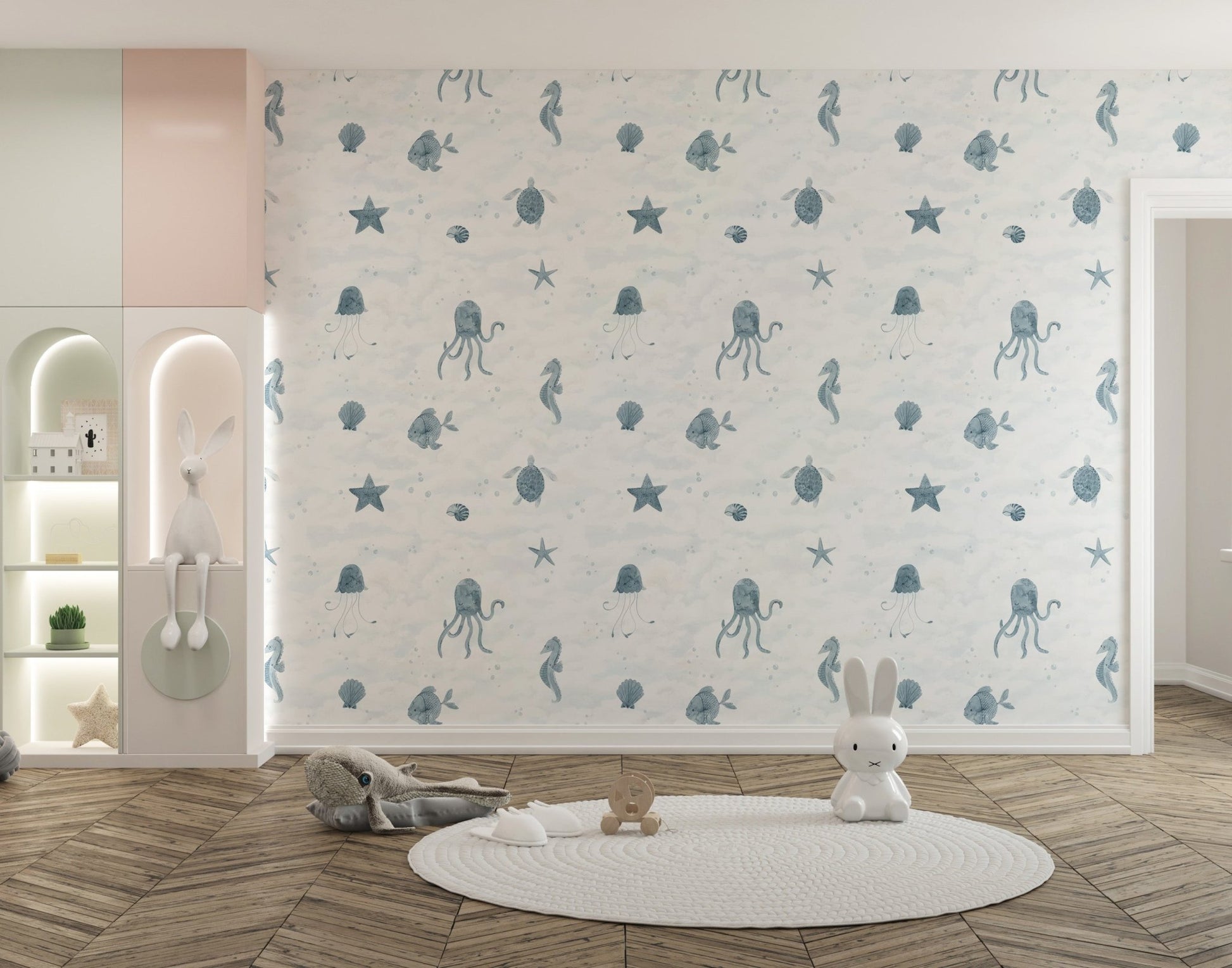 Marine Life Wallpaper Mural - Wallanza