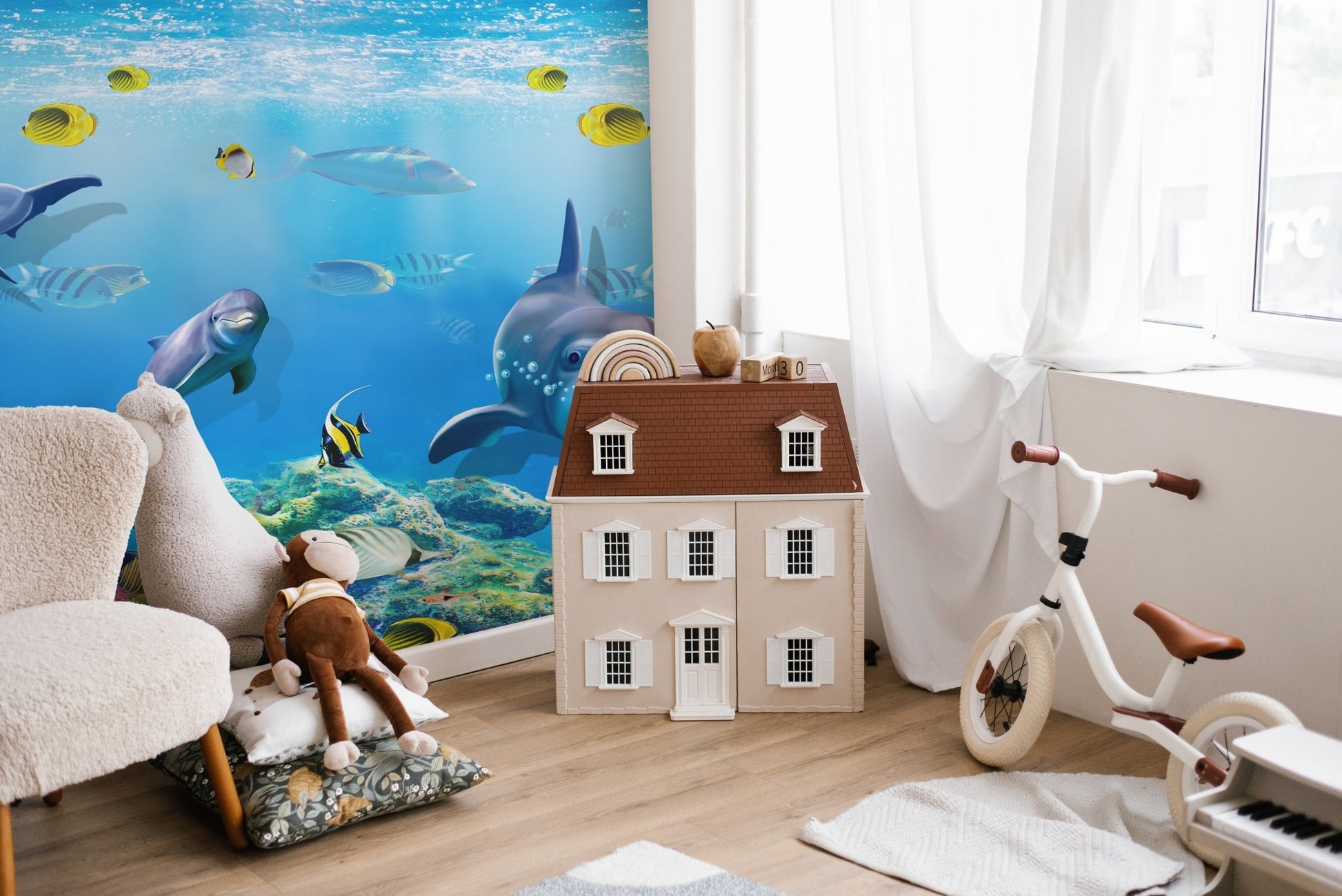 Dolphin Marine Magic Underwater Wall Mural