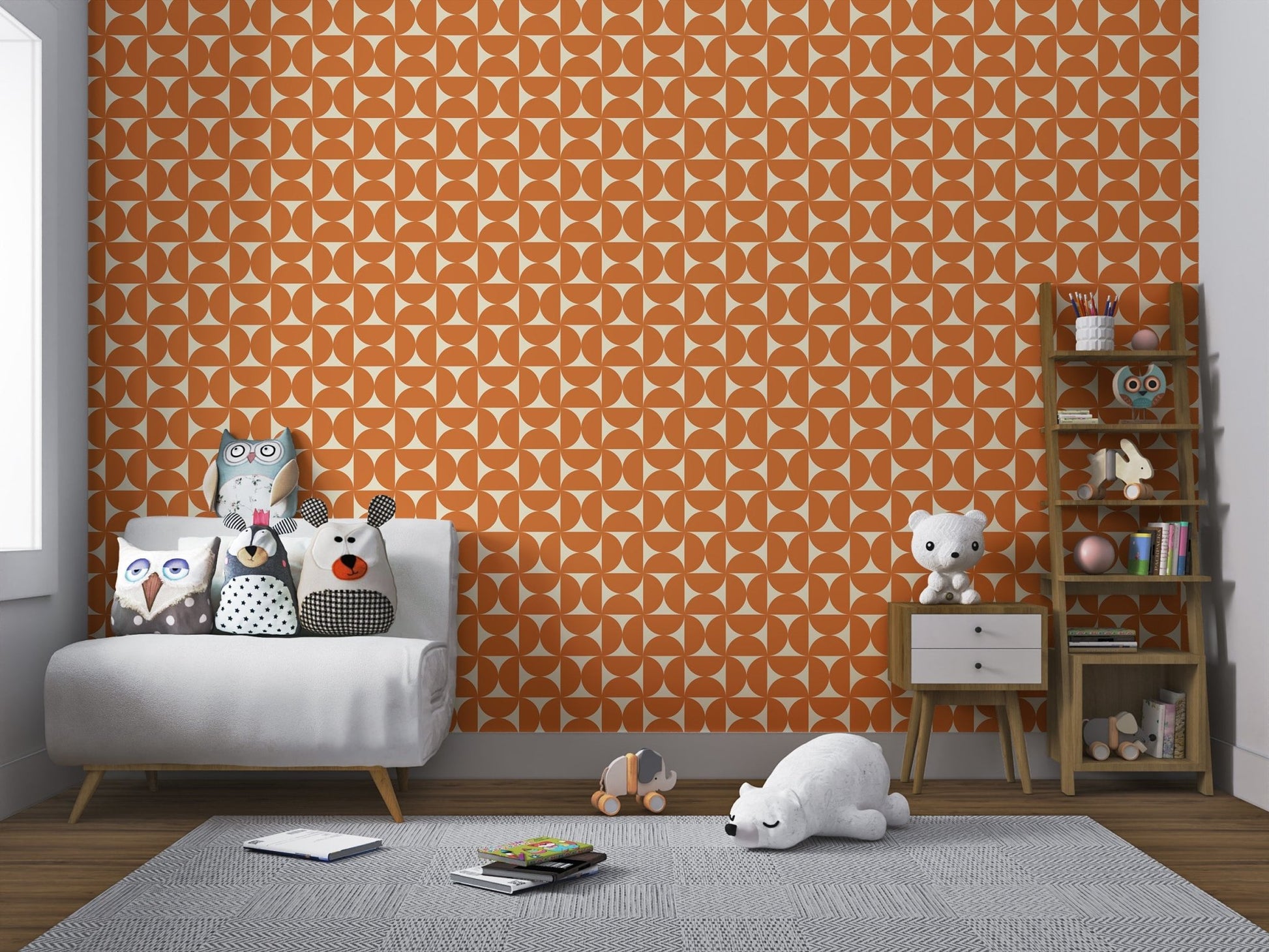 Mid - Century Modern Pattern Wallpaper - Wallanza