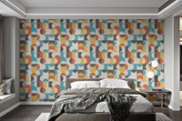 Mid - Century Retro Pattern Wallpaper - Wallanza