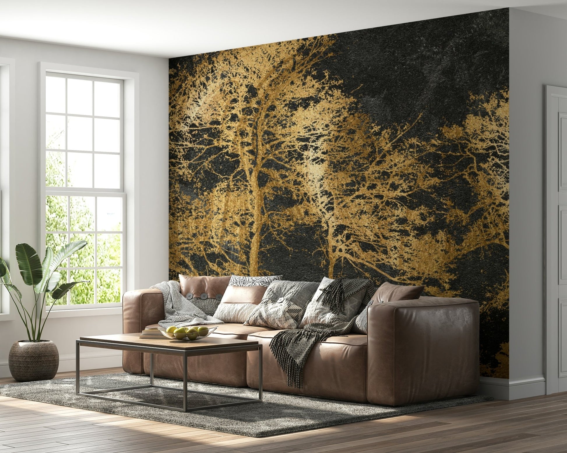 Midas Touch Forest Wall Mural - Wallanza