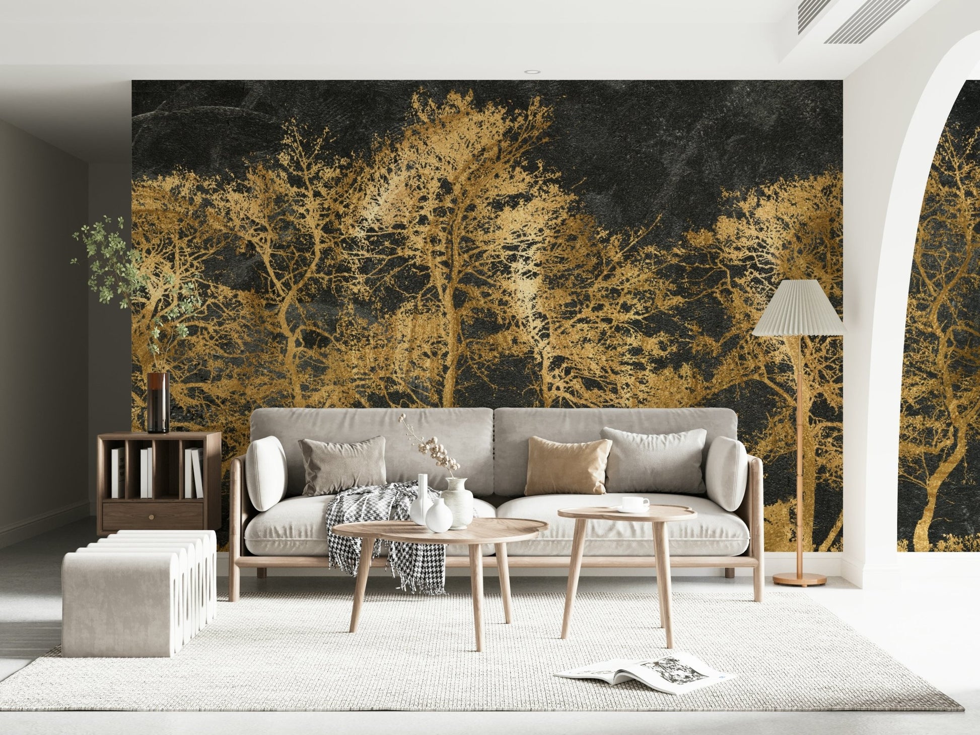 Midas Touch Forest Wall Mural - Wallanza