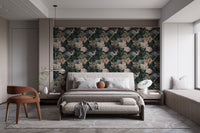 Floral Midnight Garden Wallpaper for Rooms