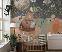 Midnight Melody Animals Wallpaper Mural - Wallanza