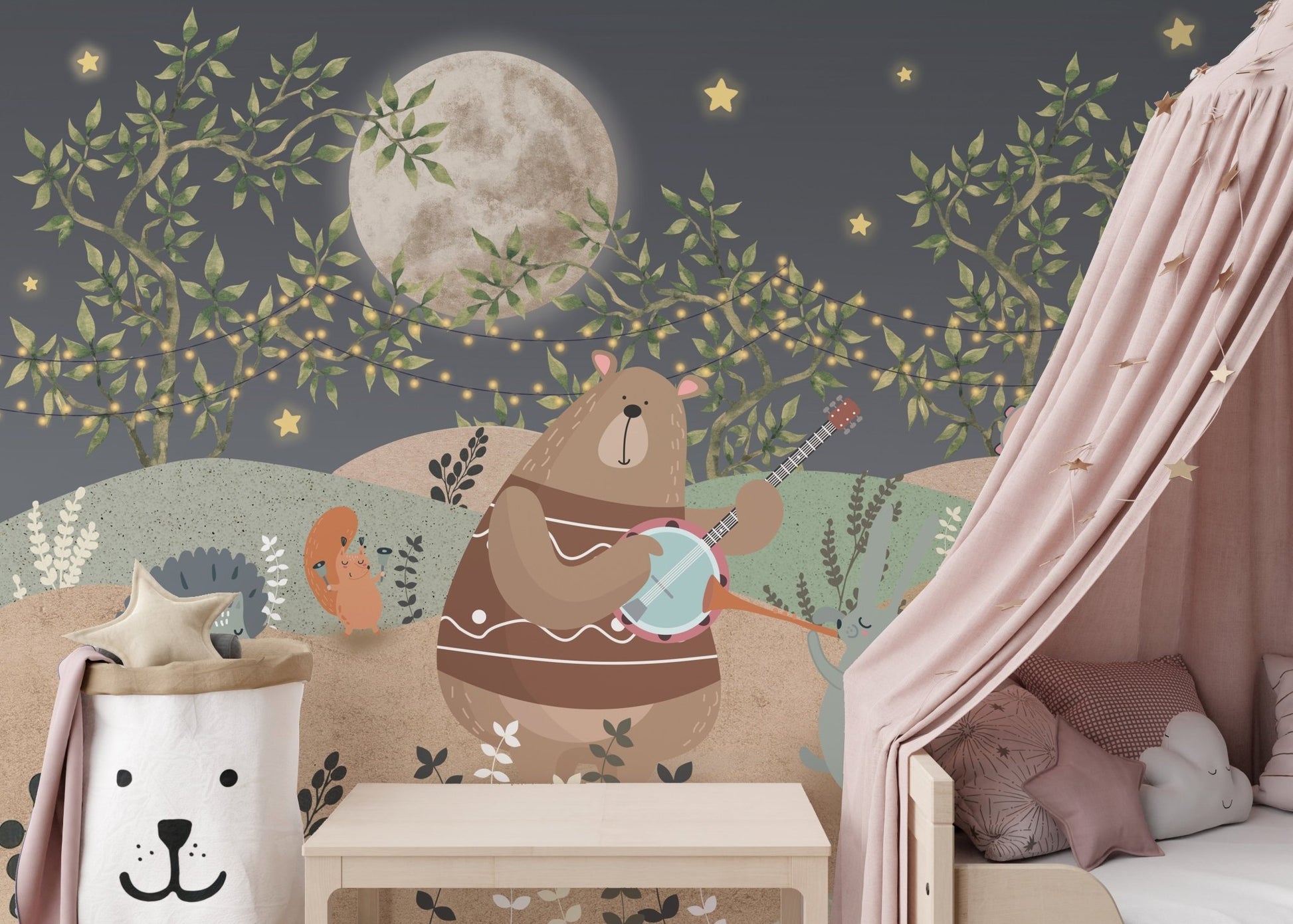 Midnight Melody Animals Wallpaper Mural - Wallanza
