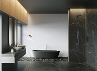 Minimalist Snowy Powder Ski Wallpaper - Wallanza