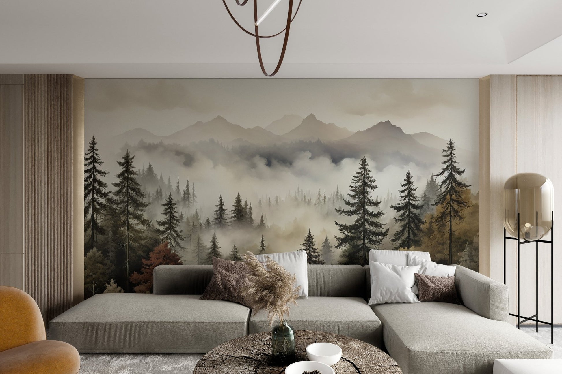 Misty Autumn Forest Wallpaper - Wallanza