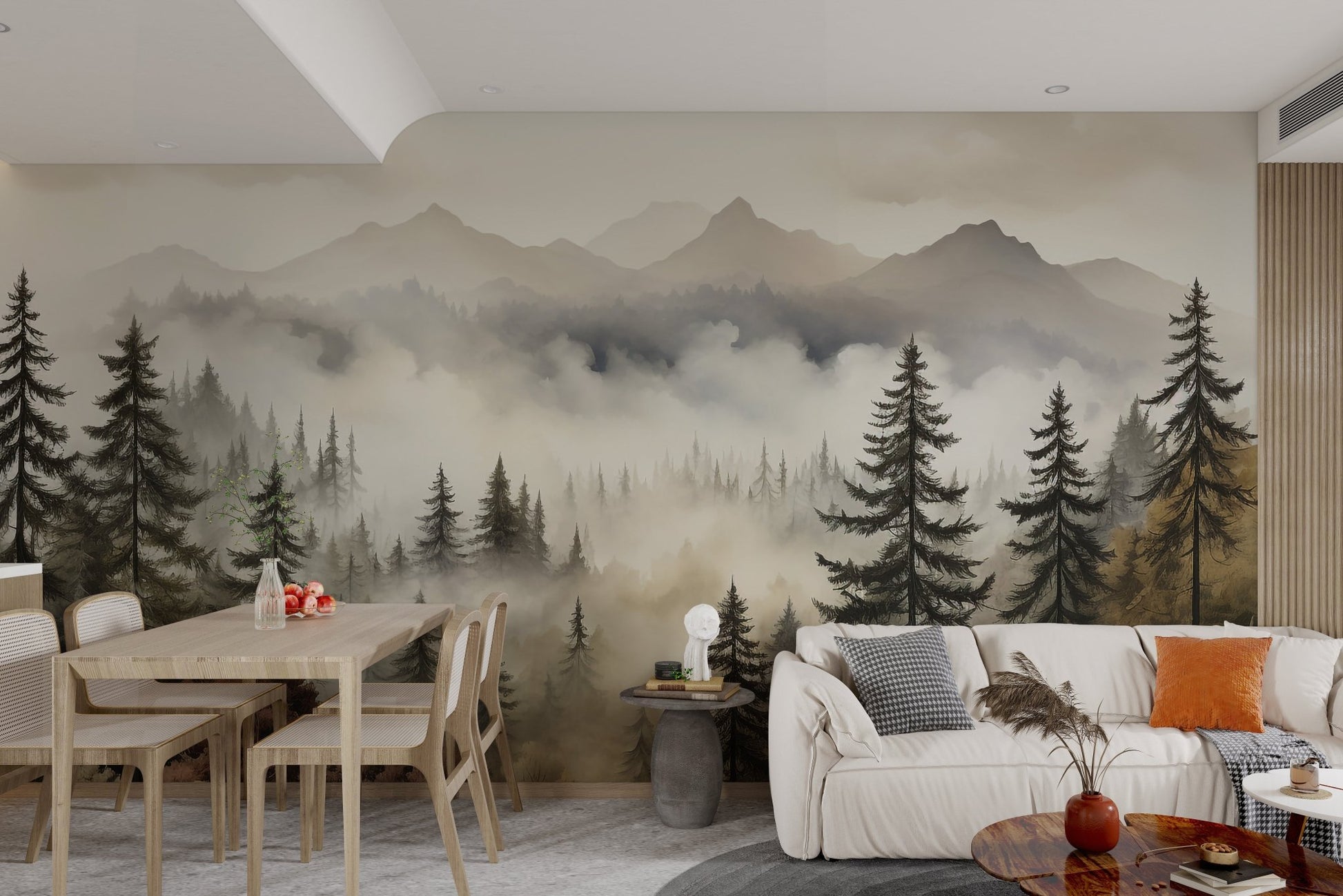 Misty Autumn Forest Wallpaper - Wallanza