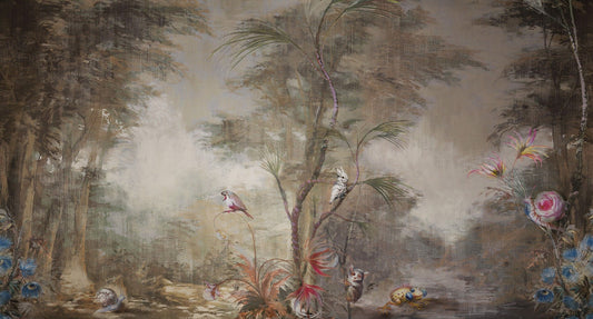 Misty Forest Wallpaper Mural