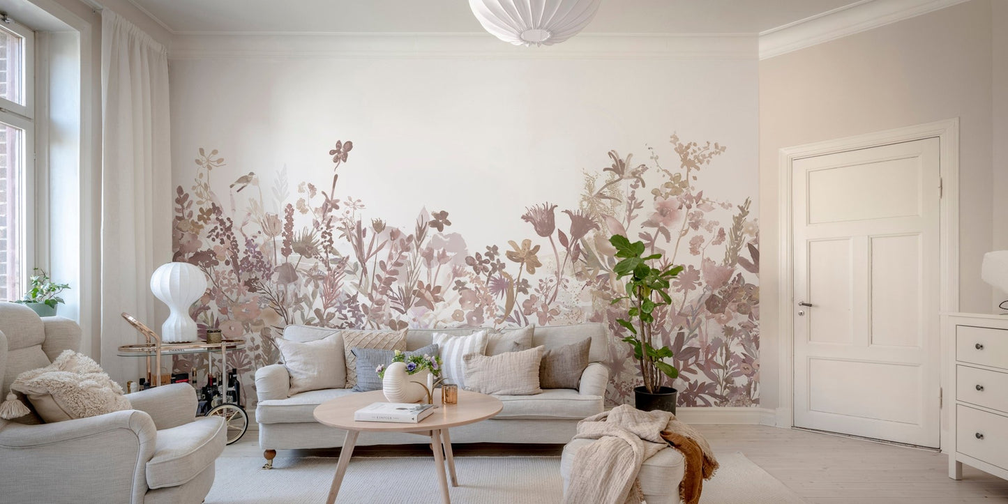 Misty Garden Wallpaper Mural - Wallanza