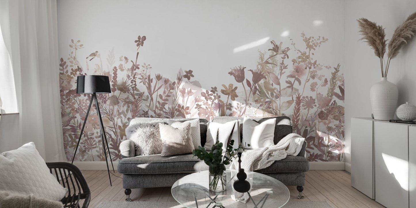 Misty Garden Wallpaper Mural - Wallanza