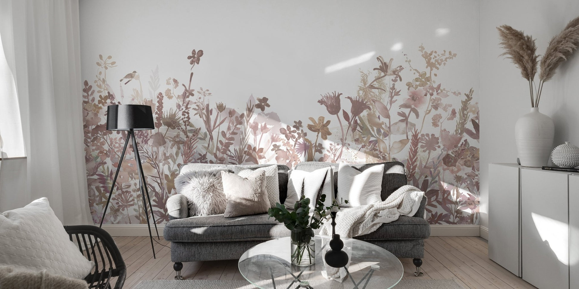 Misty Garden Wallpaper Mural - Wallanza