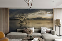 Misty Lake Tree Wallpaper - Wallanza