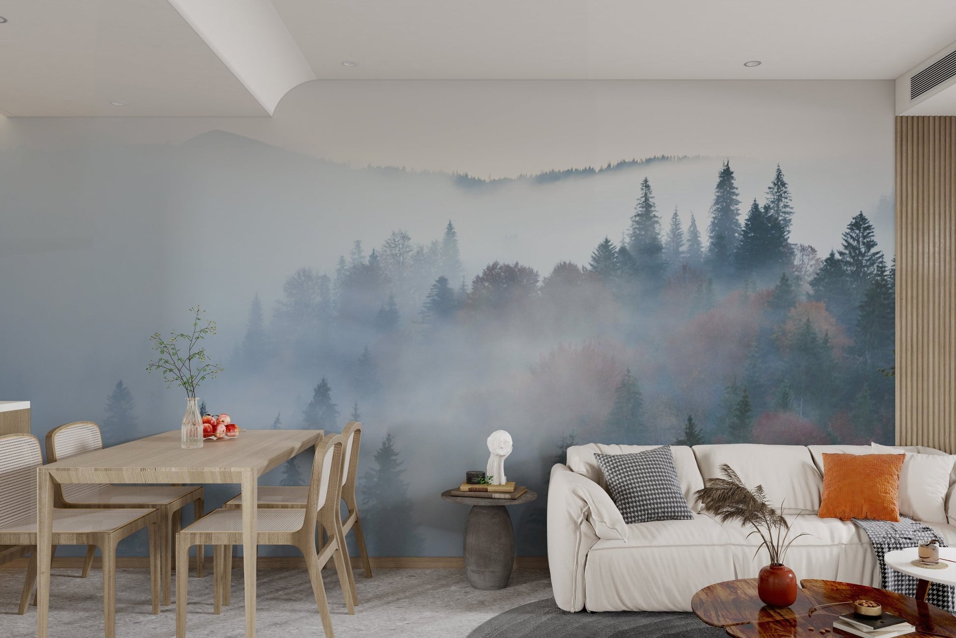 Misty Mountain Forest Wallpaper - Wallanza